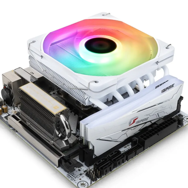 6-히트파이프 로우 프로파일 CPU 쿨러 AXP-120 X67, LGA1700용 다운플로우 ARGB, ITX/SFF 빌드용 AGHP Gen3 기술