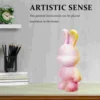 White Embryo Ornaments Toys Outdoor Bunny Decor Dolly Keychain Electronic Decorations Rabbit Pvc Newborn Piggy Bank for Adults 6