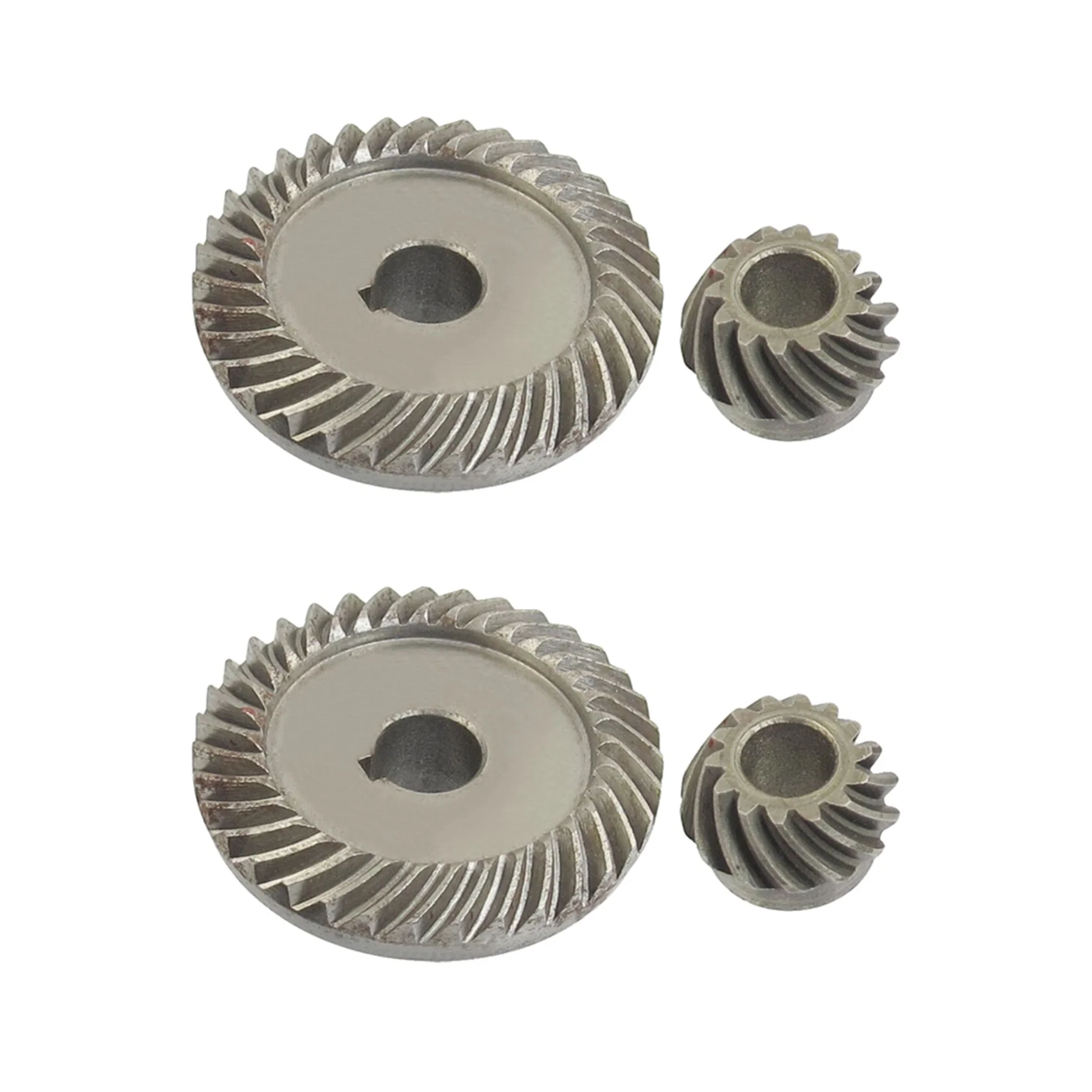 

4x Angle Grinder Spare Part Tapered Bevel Gear Set for LG Silver Metal