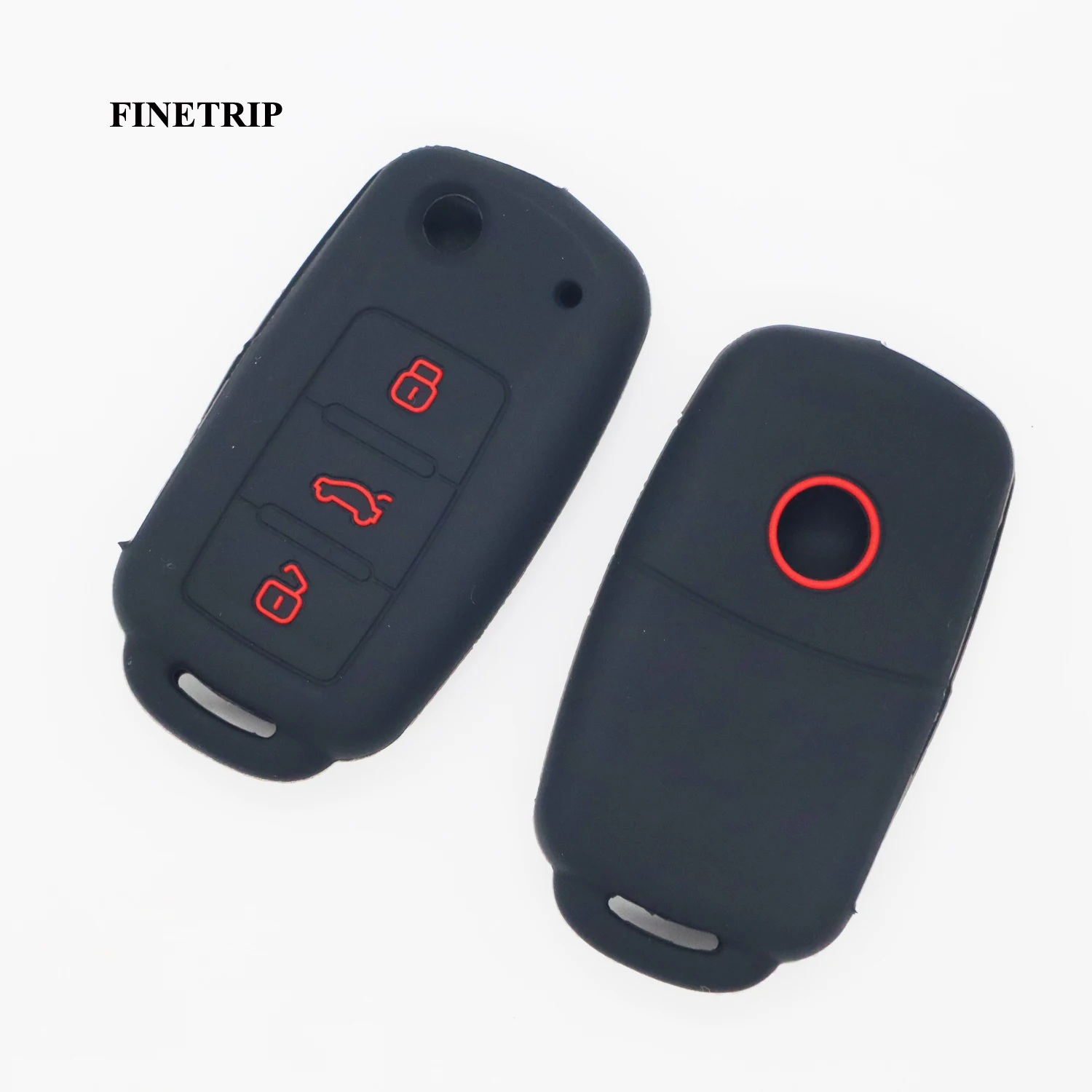 Silicone Keyless Remote Cap  For VW Key Cover Case For Caddy Golf Jetta Polo Passat Scirocco Tiguan For Skoda Octavia Seat