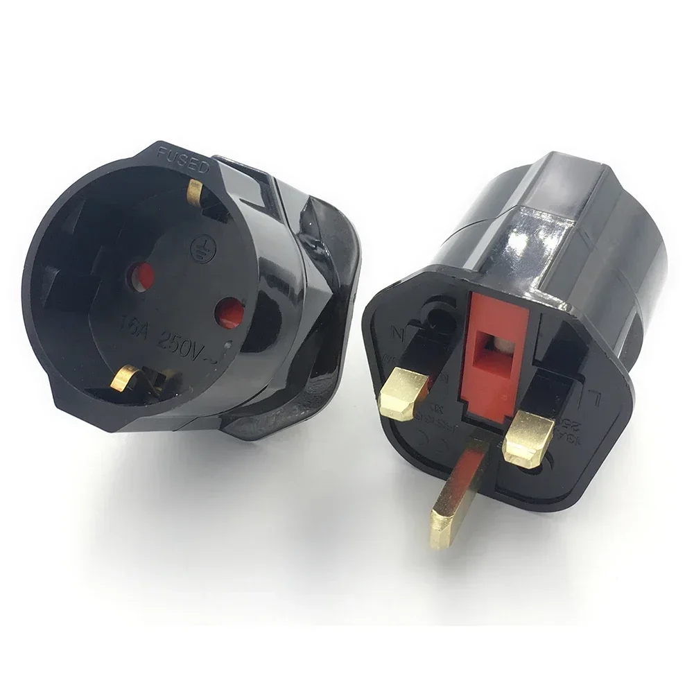 Power Plug Adapter Power Socket Adapter Conversion Plug Plug Conversion Socket Universal Socket Adapter EU Euro 2 Pin To UK 3 Pin Plug AC Universal Adapter Travel Converter