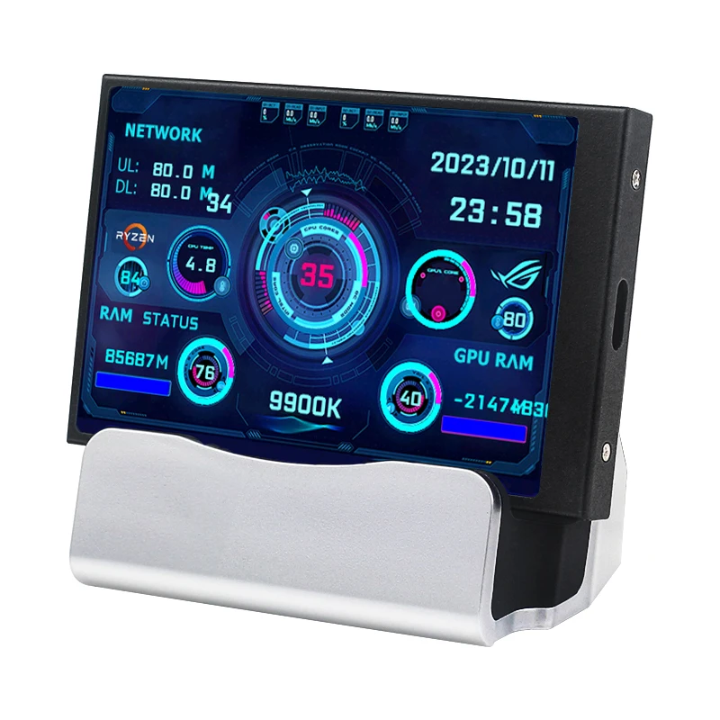 USB, NENHUM AIDA64, LCD para Windows 10, 11, 3,5