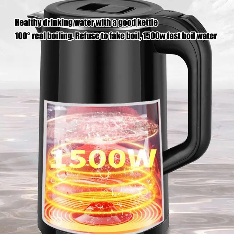 Electric Kettle Stainless Steel Teapot Boiler Fast Boiling Stainless Steel Instant Water Boiler Heater for Family Gatherings