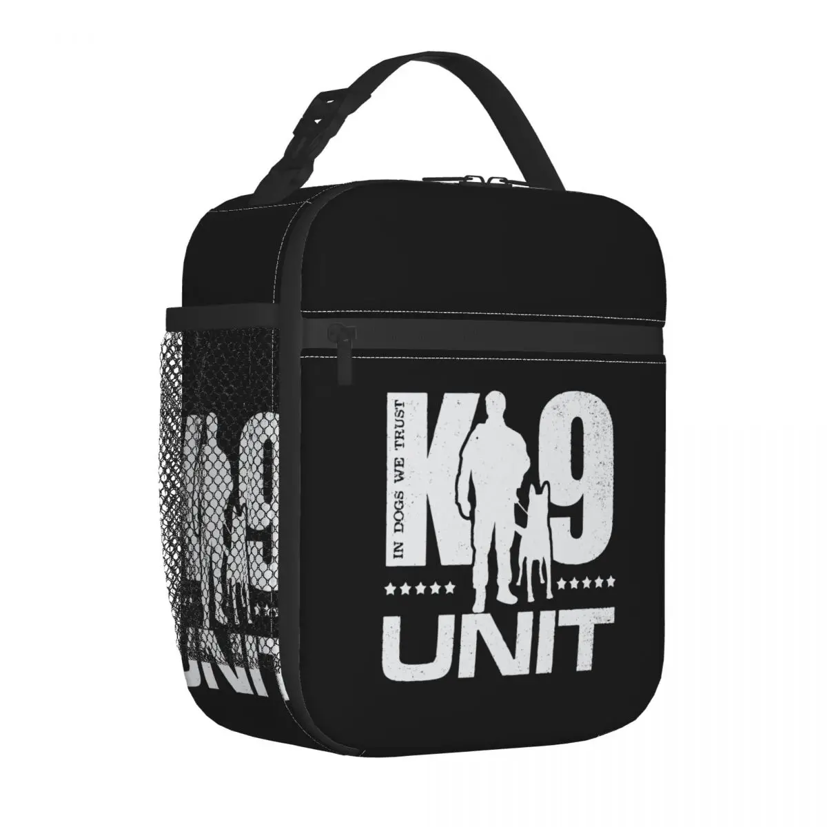 

K9 Unit K-9 Unit Police Dog Unit- Malinois Insulated Lunch Bags Thermal Bag Meal Container Tote Lunch Box Girl Boy Office Travel