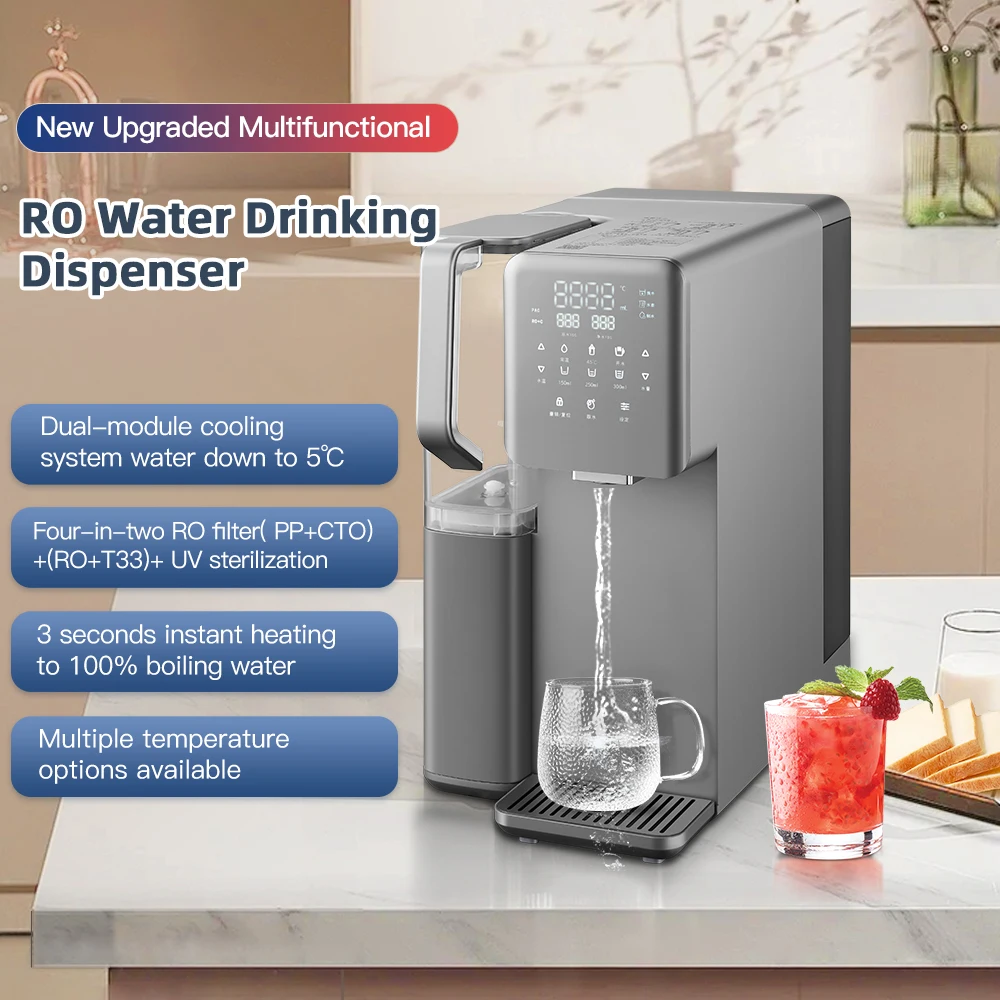 Home Appliances Water Purifier Filter Four-in-two Filtration RO Reverse Osmosis Hot Cold Function Drinking Water Dispensers