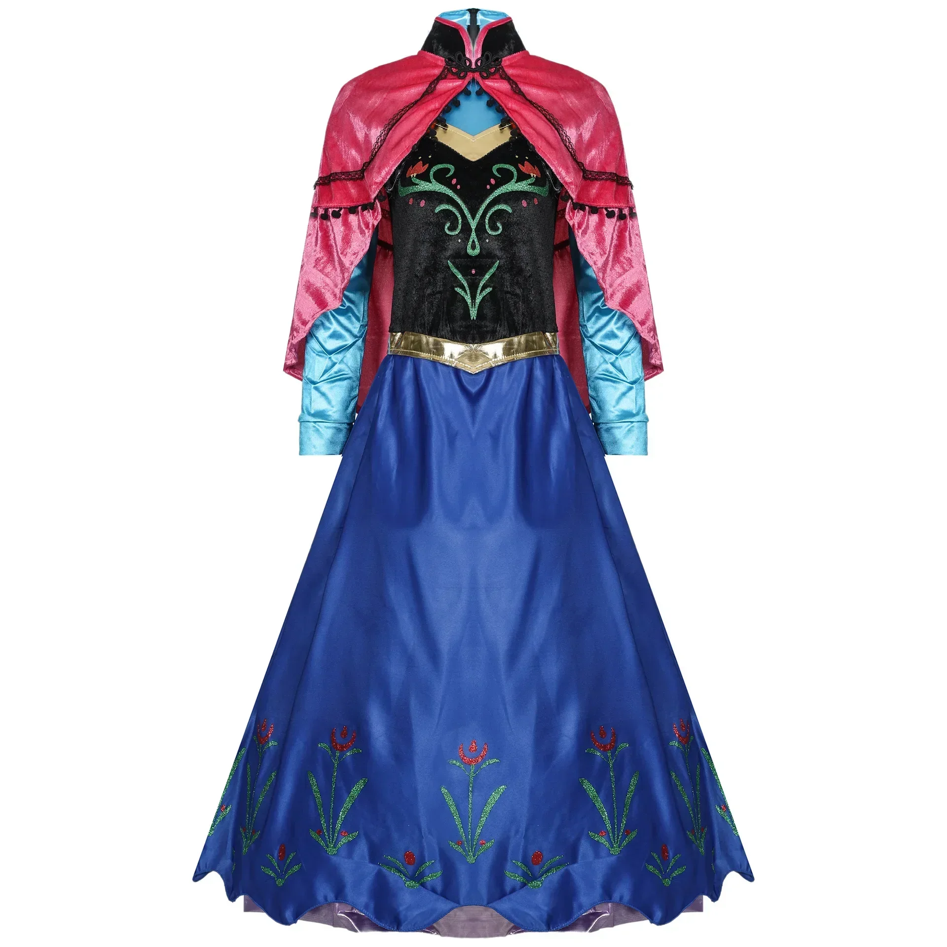 Donne Adulte Arendelle Princess Anna Costume Cosplay Halloween Ice Queen King Anna Princess Uniform Fancy Dress