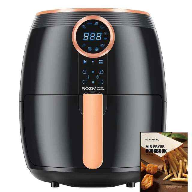 1pc Multi-functional Air Fryer, 6 Qt. Electric Hot Air Fryer With Oil-less  Cooker, Lcd Digital Screen, Non-stick Fry Basket, Quiet Design, Roasting