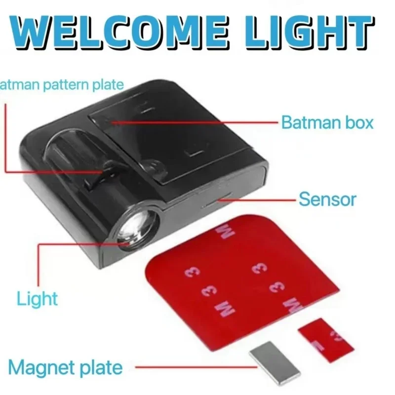 무선 LED 엠블럼 램프, 자동차 문짝 환영 로고 조명, BYD 배지 프로젝터, 고스트 섀도우 램프, 자동차 상품 장식