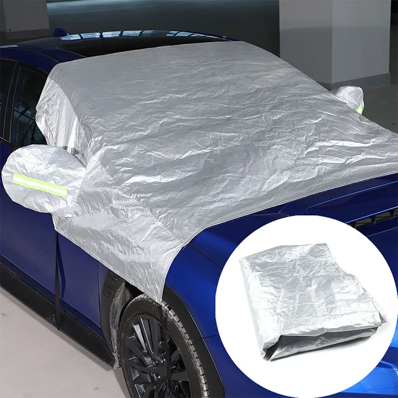 

For 2021-2023 Subaru WRX polyester taffeta silver car special snow shield external protection accessories (pickup type)