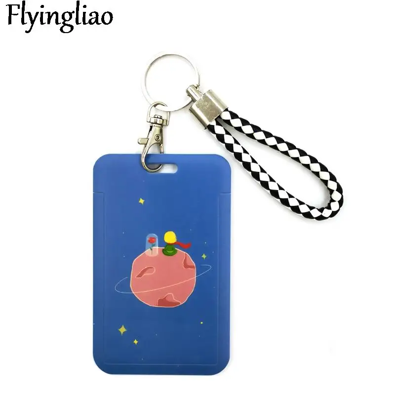 Little prince blue Credit Card ID Holder Bag Student Women Travel Bank Bus Business Card Cover Accessories Gifts Kids Gifts