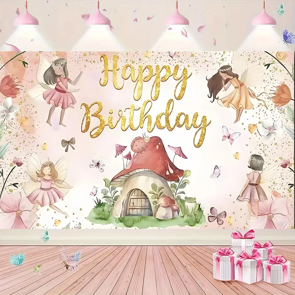 Aquarell Blumen Fotohintergrund Feen-Geburtstags-Hintergrund - Magischer  Aquarell-Hintergrund Für Mädchen-Partys Feen Thema Hintergrund, image size:1000x1000