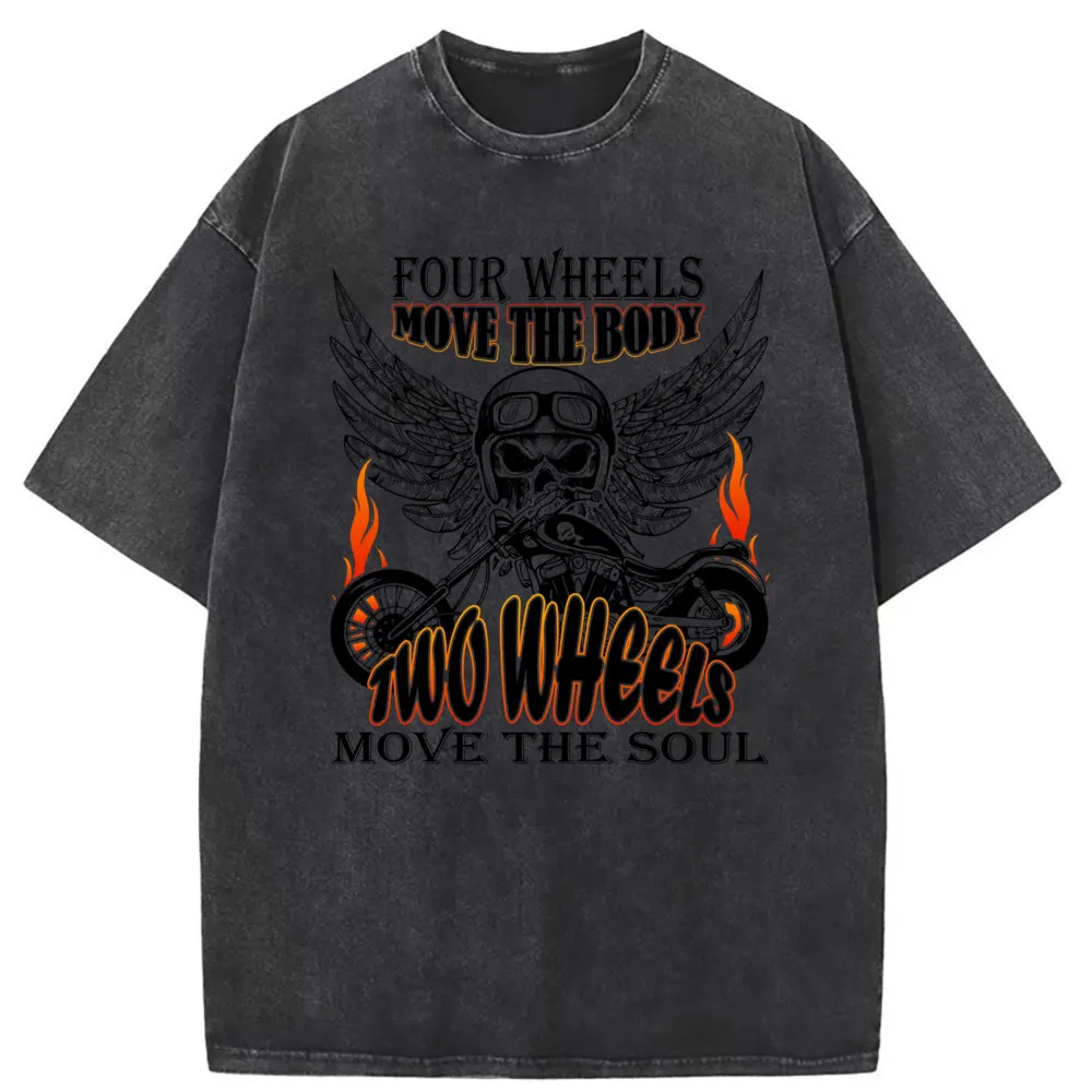 

Motorbike Tshirt Washed Sportswears On Sale Men Sweatshirts Long Sleeve Funny Cool Fashion Tee Shirt Streetwear Harajuku
