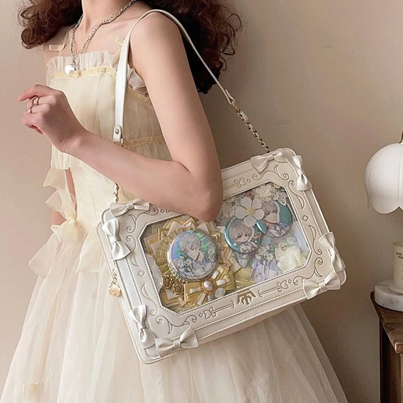 HAEX lolita ženy ita pytle móda nový japonský styl JK uniforma subkultura bolso mujer kawaii luk crossbody bedra pytle