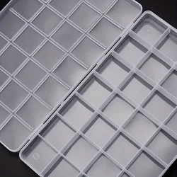 Multifunctional Clear Plastic Grid Organizer Box for Craft and Jewelry Storage