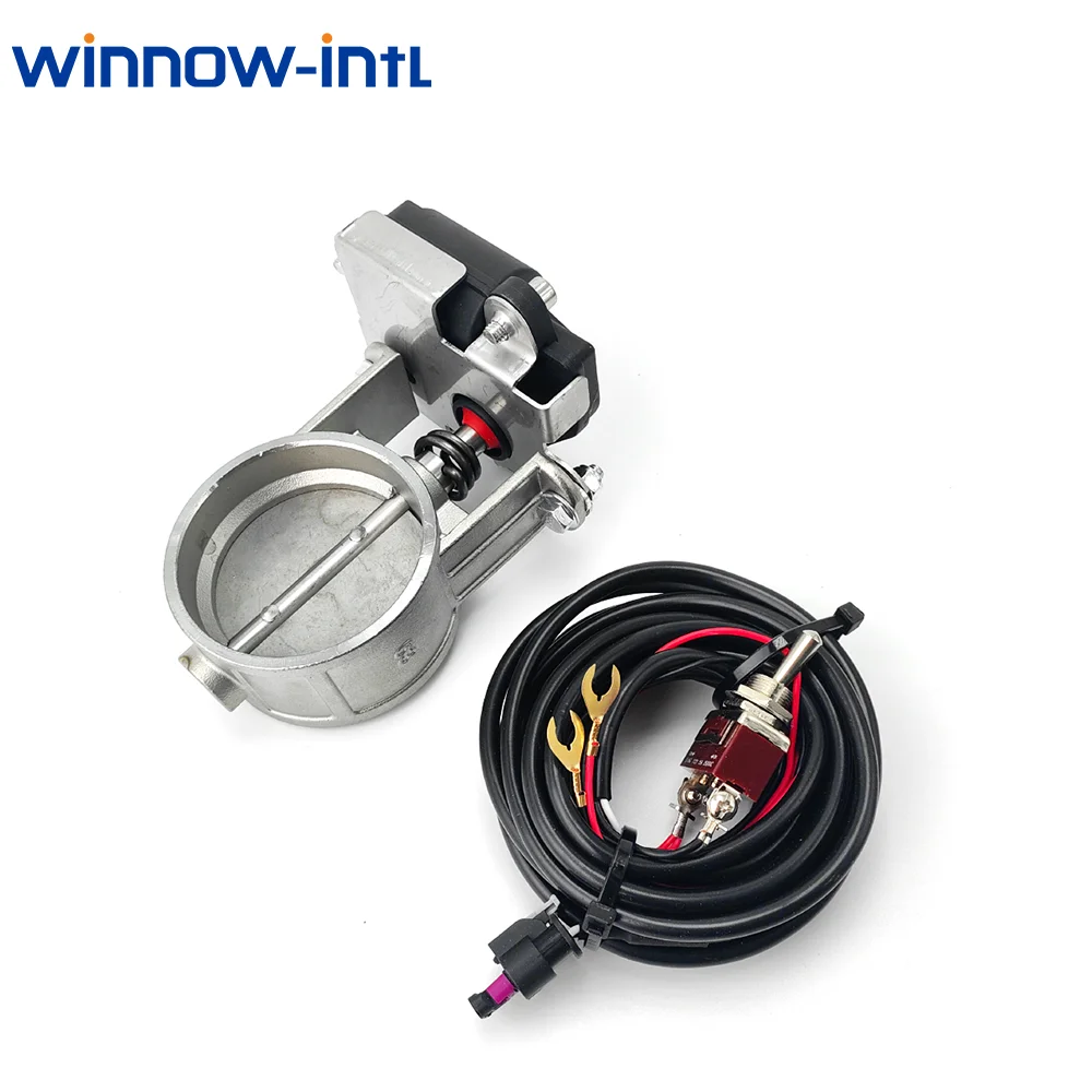 2.0 "/ 2.5" / 2.5 "/ 2.75" / 3 " Electric exhaust valve controller kits Stainless Steel Exhaust Control Valve Cutout Sets Vacuum