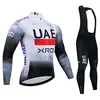 Team Autumn Cycling Jersey Set Uae Long Sleeve Quick Dry Cycling Clothing Bike Uniform MTB Clothes Bicycle Wear Ropa Ciclismot 1