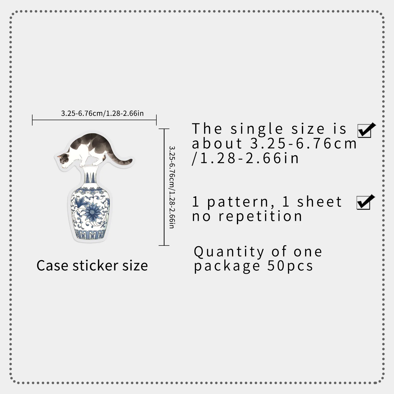 50/100PCS 중국 스타일 요소 스티커 레트로 잉크 낙서 투명 PET DIY 장식 방수 문구 노트북 스티커