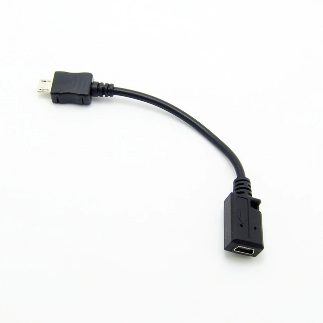 Mini USB Female to Micro USB Male Connector Adapter Cable for phones
