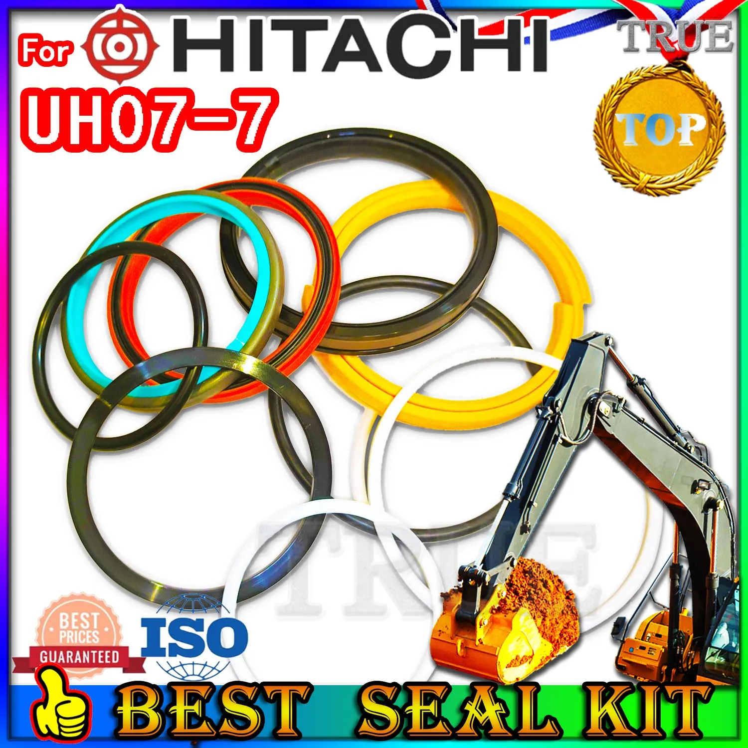 

For Hitachi UH07-7 Oil Seal Repair Kit Boom Arm Bucket Excavator Hydraulic Cylinder Hit UH07 7 Main Factory Direct Sales Wheel