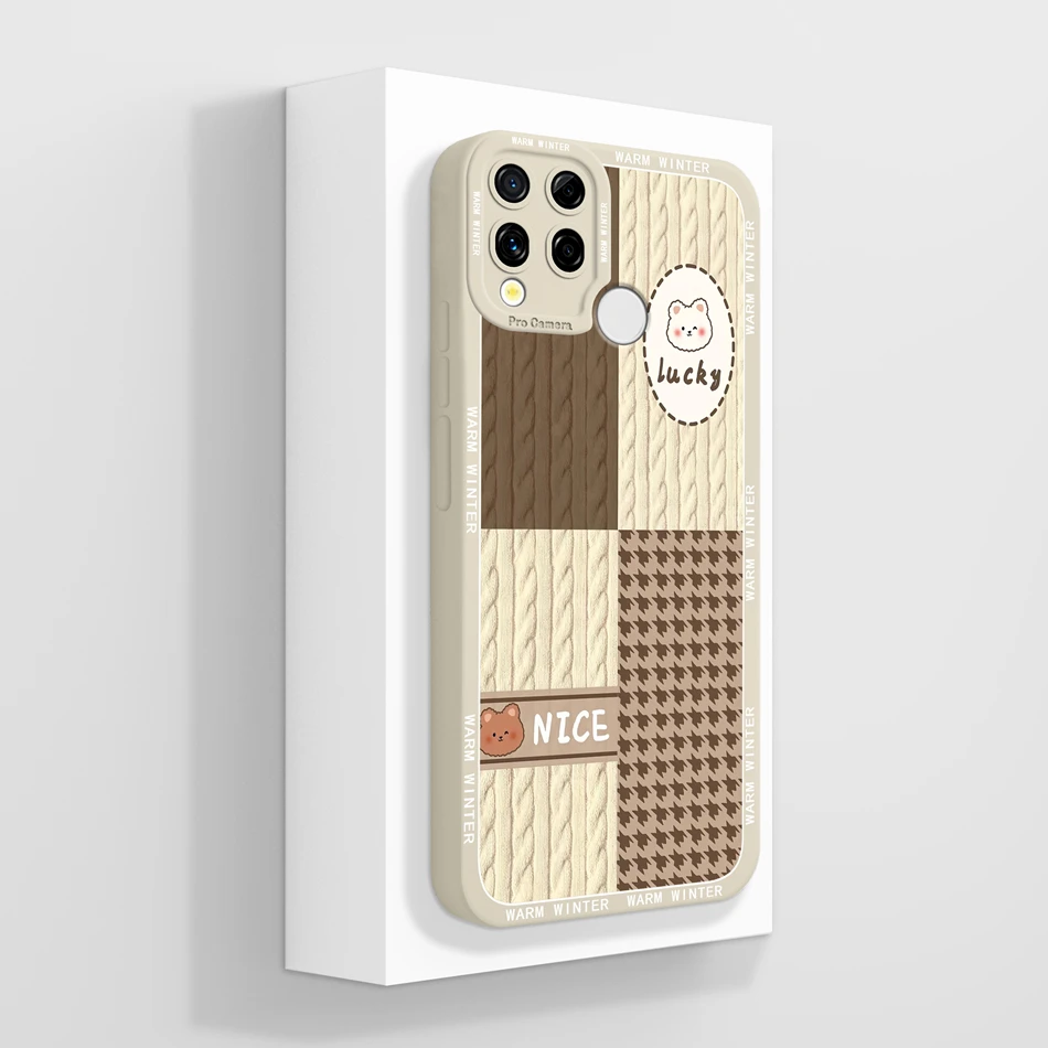 Cute Cartoon Soft Shockproof Liquid Silicone Phone Case -  Bumper Housing Capa