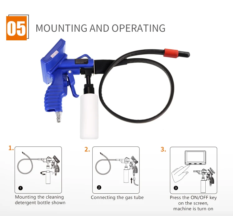 Advanced Steam Cleaner Heavy-Duty Car Washer Machine with Integrated Borescope for Thorough Auto Care