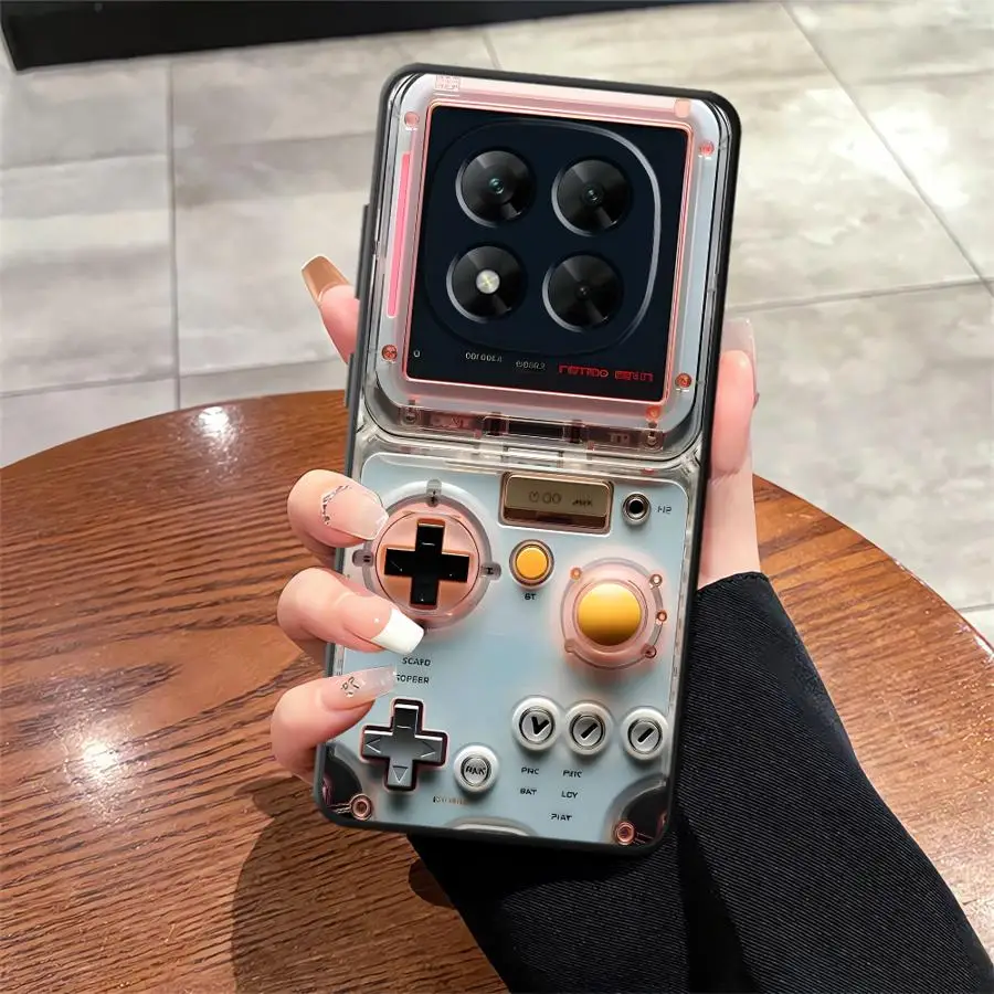 Retro Game Console Black Soft Phone Cover Case