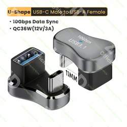 High-Speed USB-C to Type-C Thunderbolt 3 Data and Charging Adapter - 20Gbps, 4K@60Hz, 140W (USB A to C)