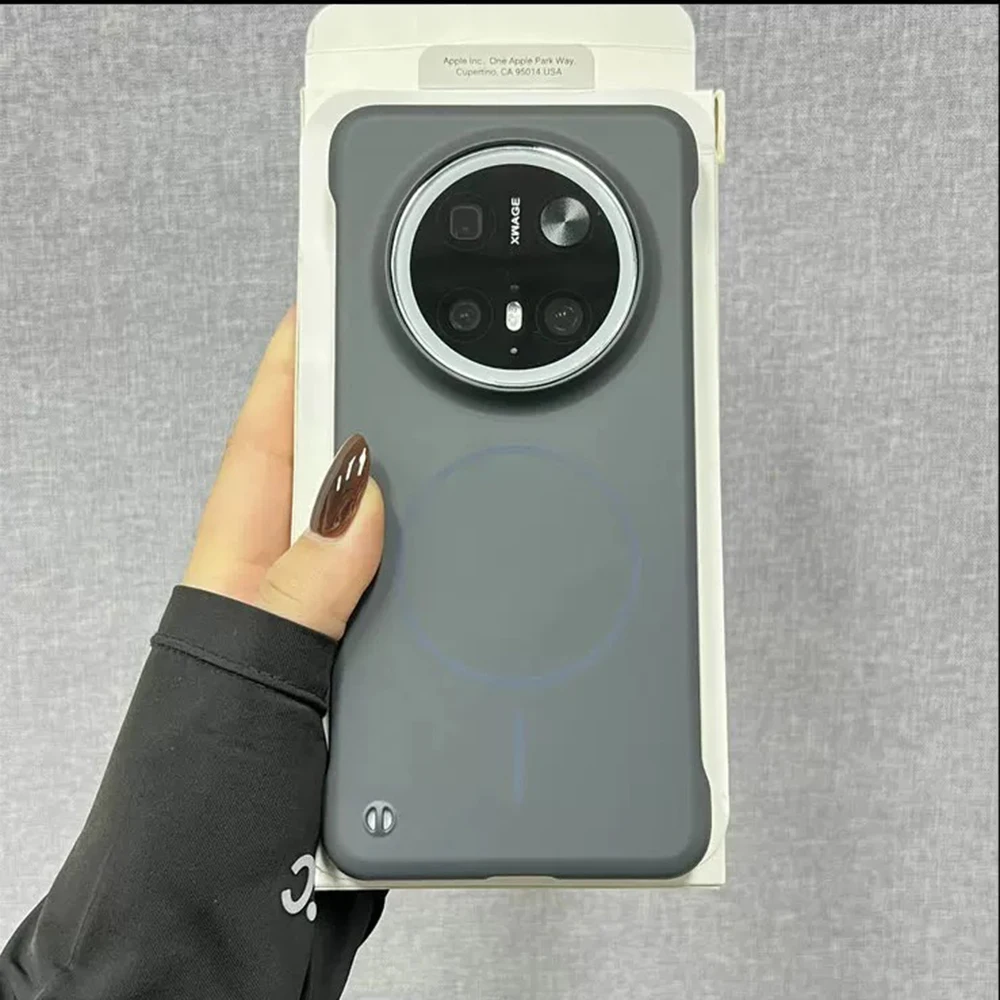 Ultra Slim Frameless Magnetic Wireless Charging Phone Case