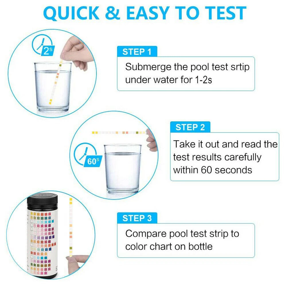 Water Quality Test Kit Complete 16 In 1 Drinking Water Test Kit Strips for Tap Water Quality Testing PH Safe Lead Free Fast Results