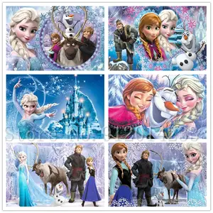5d Diamond Painting Disney Princesses  Oil Painting Numbers Disney  Princess - Diamond Painting Cross Stitch - Aliexpress