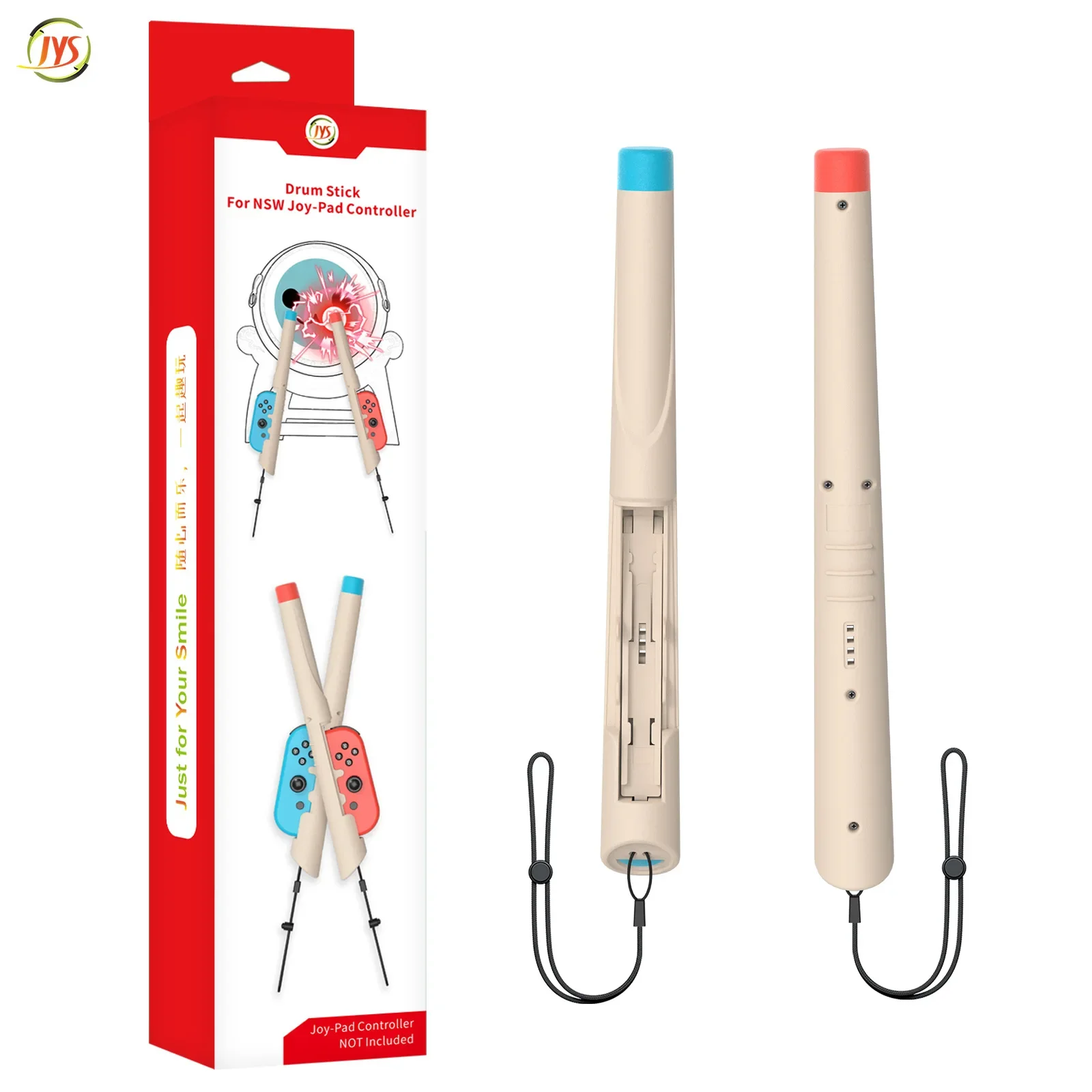 Jys-Ns256 Per Switch Drum Stick Maniglia Grip Per Switch Taigu Expert Game Drum Stick Joypad Holder Drum Stick Hammer 2 Pack