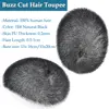 5x7/6x8 Short Buzz Cut Hair Men Toupee Thin Skin PU Human Hair System for Men Replacement Systems Men's Capillary Prothesis 5
