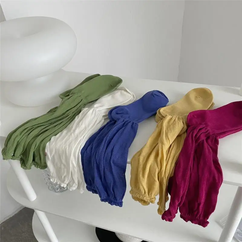 

Japanese Bubble Socks Women's Long Jk Solid Color Pile Socks Calf Length Thin Breathable Knee Length Solid Color Stockings
