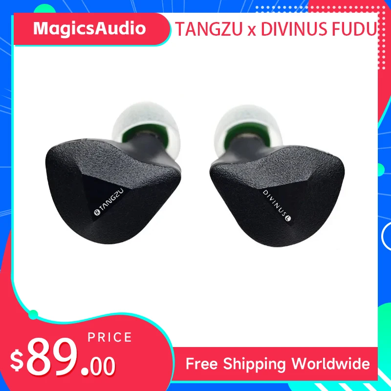 TANGZU x DIVINUS FUDU VERSE1 ZEN Series 10mm Dynamic Driver + 2Balanced Armature Hybrid In-ear Earphone 4.4MM 3D PrintedShell