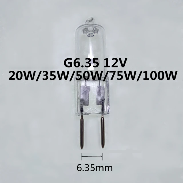 5pcs G6.35 12v 20w Bulb G6.35 12v 35w Light Bulb G6.35 12v 50w G6.35 12v  Halogen Bulb G6.35 12v 100w Halogen Bulb G6.35 12v 50w - Industrial  Lighting - AliExpress