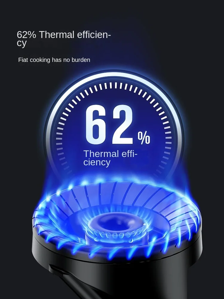 Gas Stoves Natural Gas LPG Stoves Single Burner Tempered Glass Embedded Pulse Ignition Copper Fire Cover