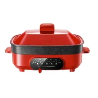 Electric Hot Pot Household Multi-Functional Barbecue Integrated Pot Cooking Electric Special Cooking Pot 1