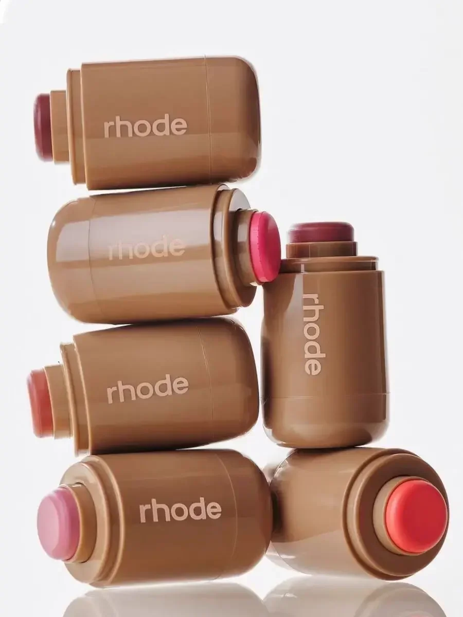 Original Hailey Rhode Blusher Stick Lip Cheek Blush Cream Lift Complexion Long-Lasting Simple Tint High Pigment Beauty Makeup