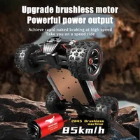 1:16 85KM/H או 50KM/H מכונית RC 4WD עם שלט מרחוק LED מכוניות דריפט מהירות גבוהה Monster 4x4 משאית עבור ילדים לעומת Wltoys 124017 צעצועים 4