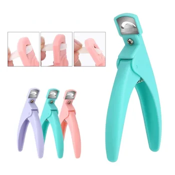 U-Shaped French False Nail Scissors Professional Stainless Steel Head Nail Clipper Acrylic Gel French False Nail Tips Clipper 1
