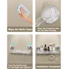 Light Luxury Bathroom Shelf Suction Cup Shampoo Shower Rack Punch-Free Storage Organizer Holder Bathroom Accessories 6