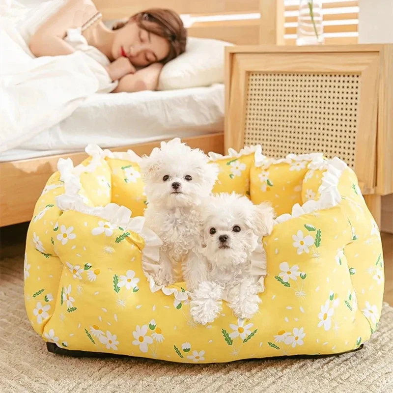 CuteDogNestSummerCoolSmallDogBedCatAllSeasonsUniversalCat