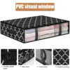 2Pcs Under Bed Storage Bags 40L Underbed Storage Containers with Reinforced Handles Zipper Non-Woven Storage Bins Foldable Stora 3