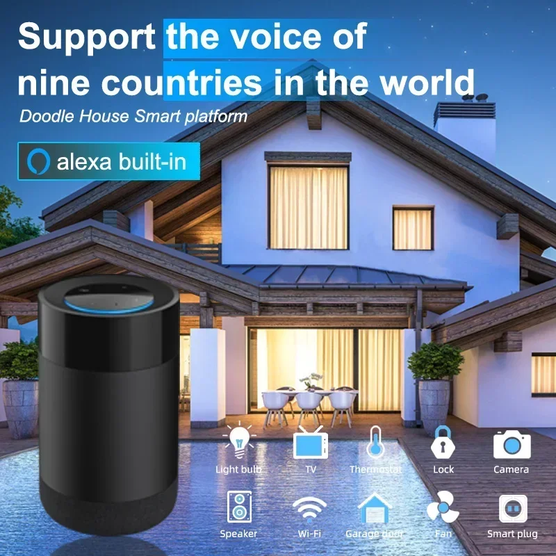 2025 Google z Alexa Smart Speaker Home Trzeciej generacji Asystent Głosowy Mini Nest Głośnik Bluetooth Bateria Plastikowy Przenośny