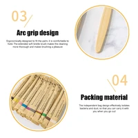 Bamboo Toothbrushes 100Pcs Eco Friendly Resuable Toothbrush Adult Wooden Soft Tooth Brush Eco Friendly Vegan 4