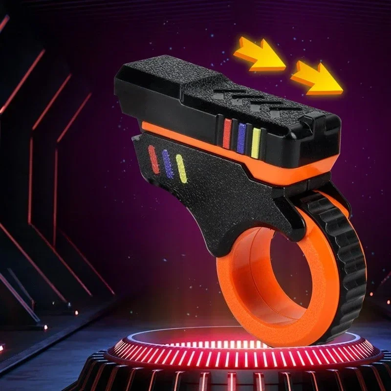 Rotary Finger Sliders Fidget Toys Office Pressure Relief Slider Ratchet Finger Fidget 3D Printed Fidegt Toys Fingertip Textured