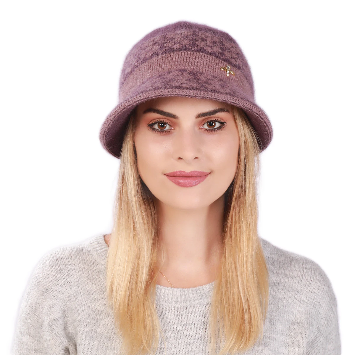 Chapeau D'hiver Tendance Pour Femmes - Noir - Large Bord - Bonnet De