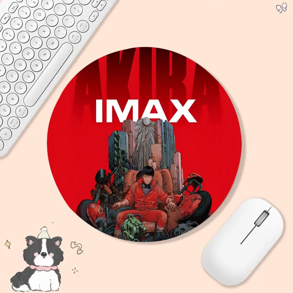 AKIRA VoltronAnimation Round Keyboard Mat Table Mat Students Cabinet Gamer Desktop Mousepad Cup Mats Deskpad Home Decor 2