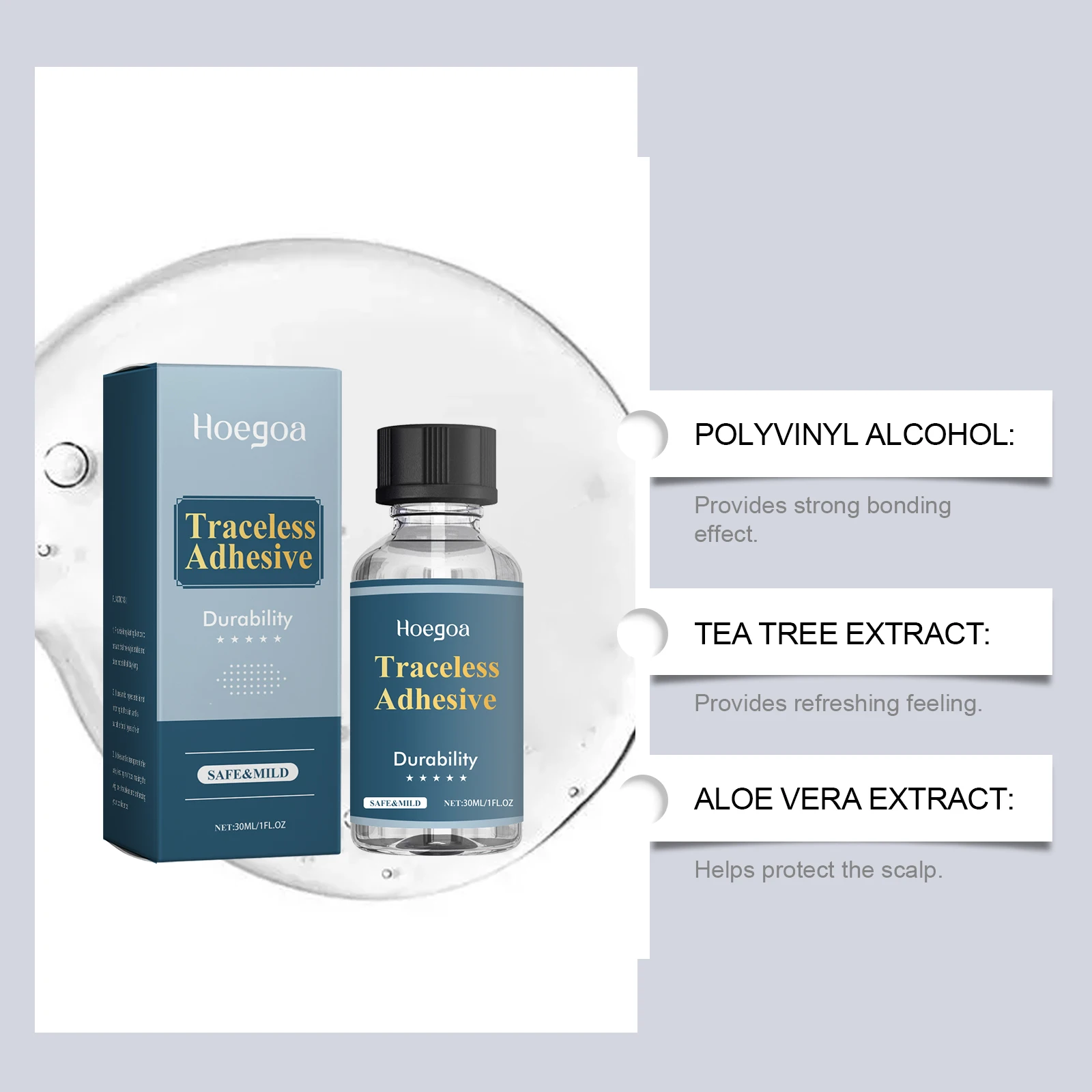 Lace Melting Spray Seamless Finish Glue Spray Wig Melting Wig bonding glue effectively secures the wig for a long time and maint