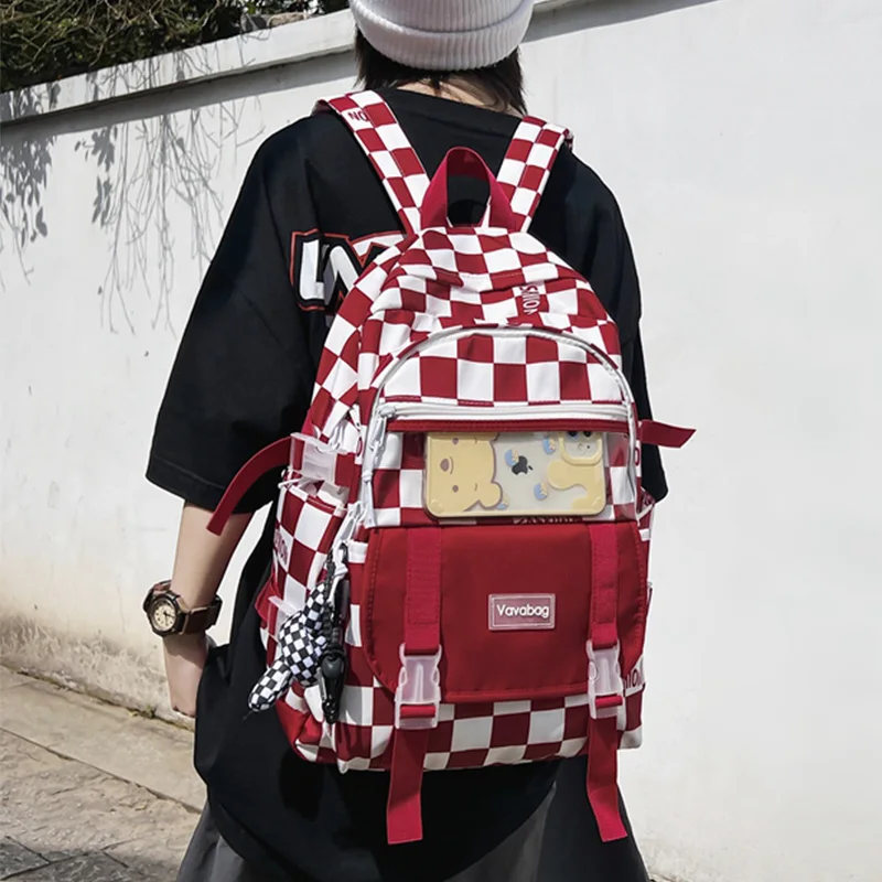 Schoolbag female college students original design sense of minority Korean version of the new Klein Blue high school backpack 